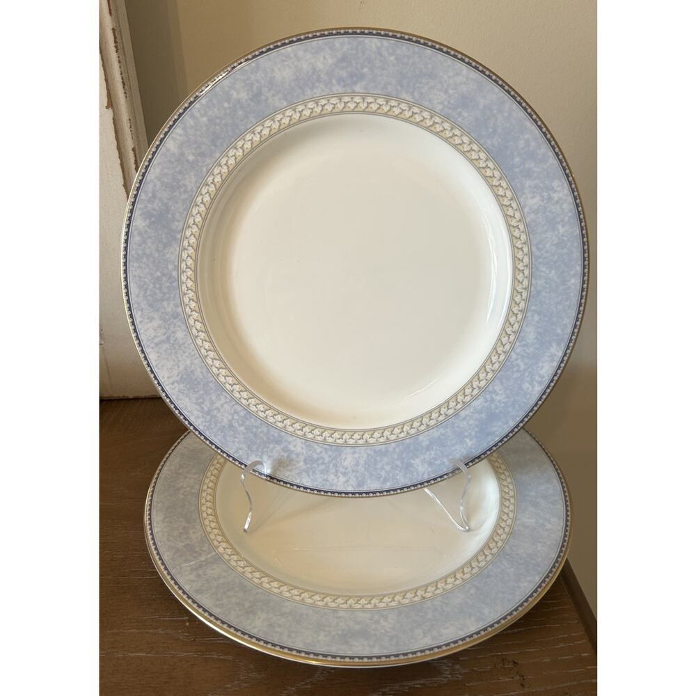 Vtg Noritake Alsatia New Lineage II Bone China Set of 3 Dinner Plates 10.5” 4758